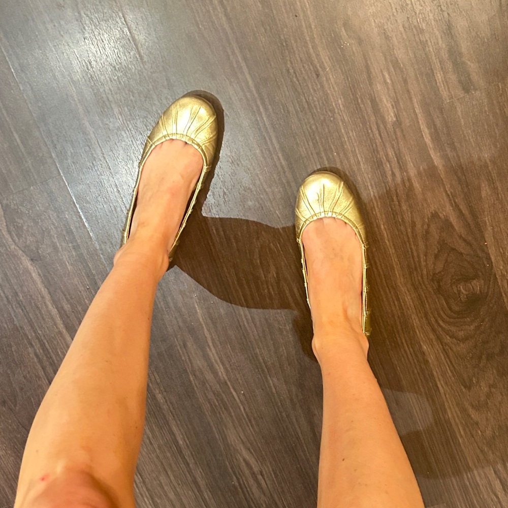Prada Metallic Gold Flats - Picture 8 of 8